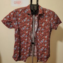 Forever 21 Floral Print Shirt - Size Small (0387)