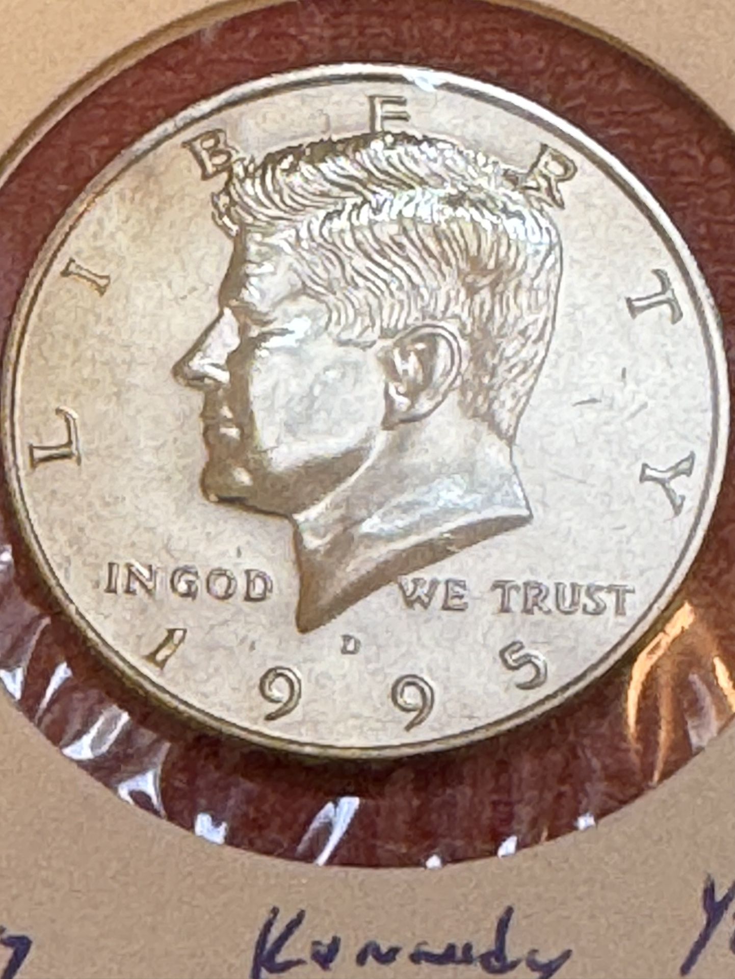 1995-D Kennedy Half Dollar. (BU)