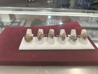 14k10k gold diamond rings different prices and grams layaway available 10% Dwon if you interested please make sure you ask for Maribel thank you
