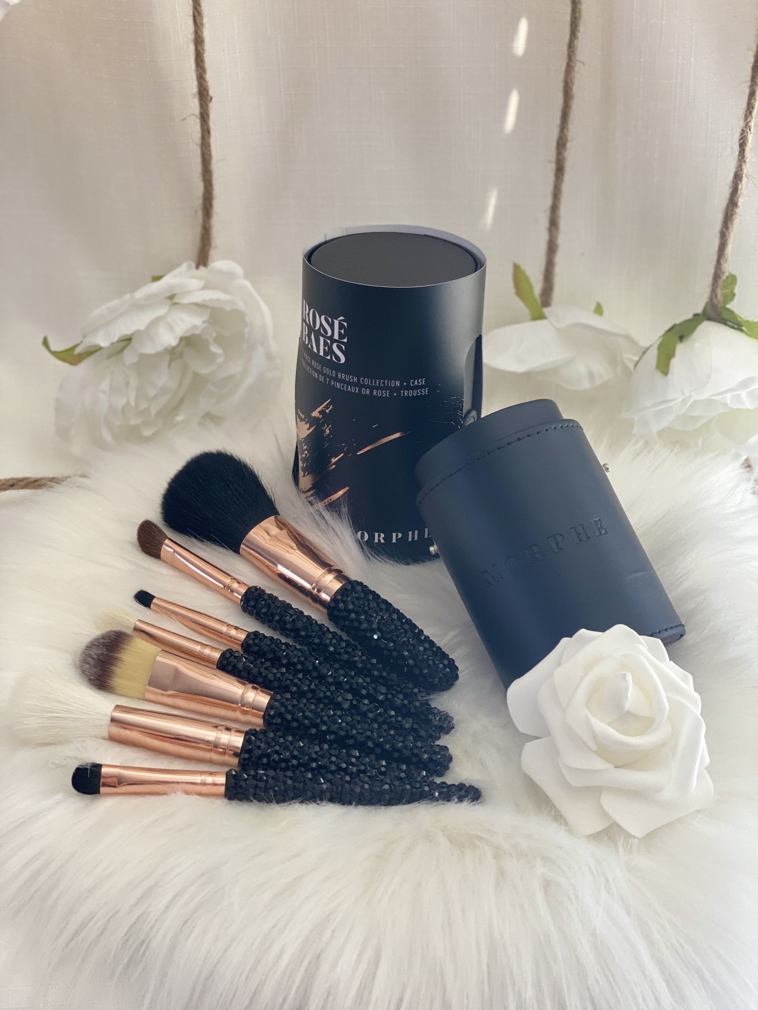 Blinged out Morphe Travel brush set
