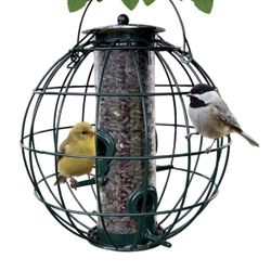 Backyard Essentials Petite Orb Caged Seed Feeder