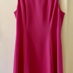 Hot Pink Eliza J Fit & Flare Mini Dress 