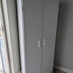 Tall White Cabinet 