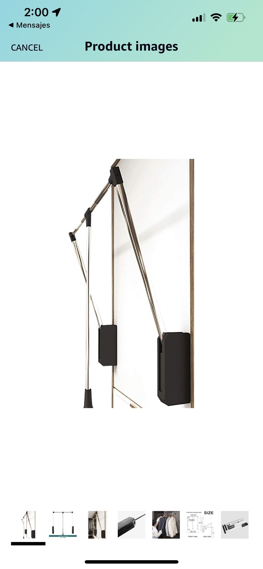 Floating Shelves Liftable Clothes Hanger Dormitory Clothes Bar Closet Hardware Pull-Down Clothes Rail Closet Pole Clothing Finishing Rack, Adjustable
