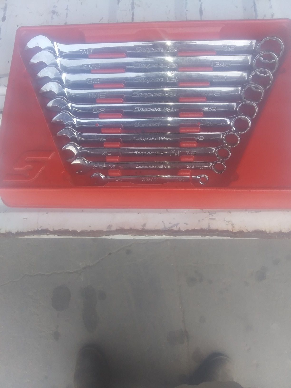 Snap on wrench set