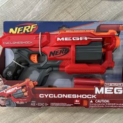 Nerf N-Strike Elite Mega Cycloneshock Dart Blaster 6 Mega Darts  Rotating Drum