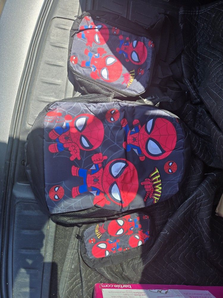 Spiderman Backpacks Set New $10*****