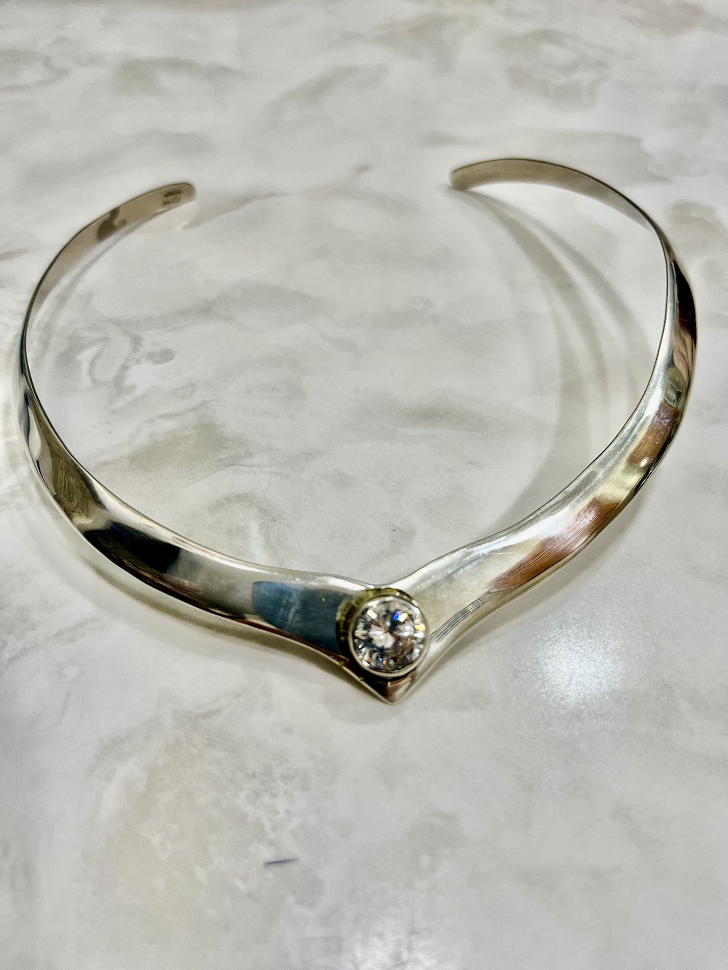 Sterling Silver Collar Necklace