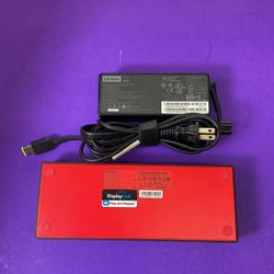 Lenovo USB-C Hybrid Dock for Laptop – Supports USB-A, Dual Monitors & Charging 