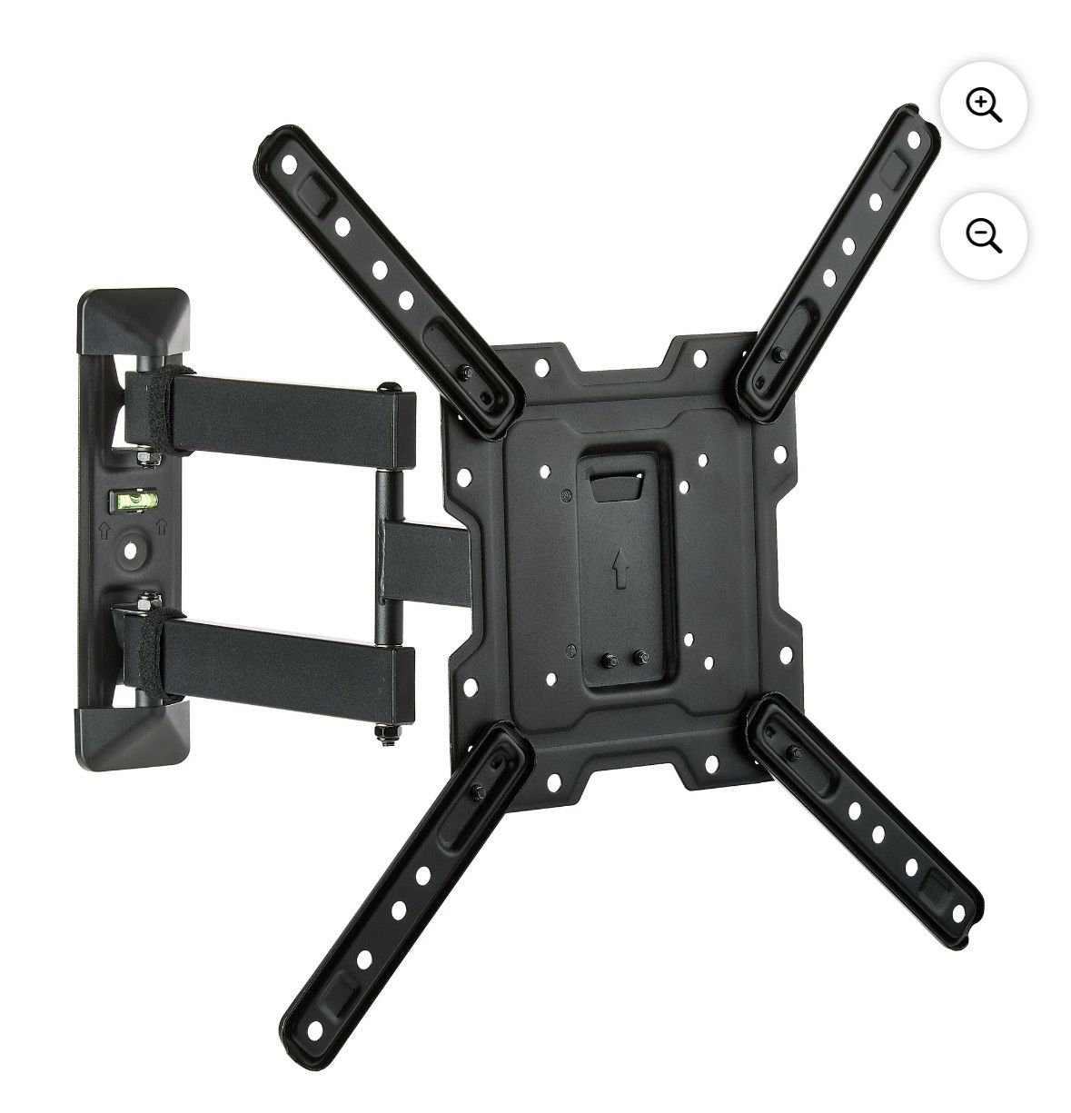 onn Full Motion TV Wall Mount for 19" to 50" TVs, UL Listed, swivel ±45°, up to +5/-15°Tilting