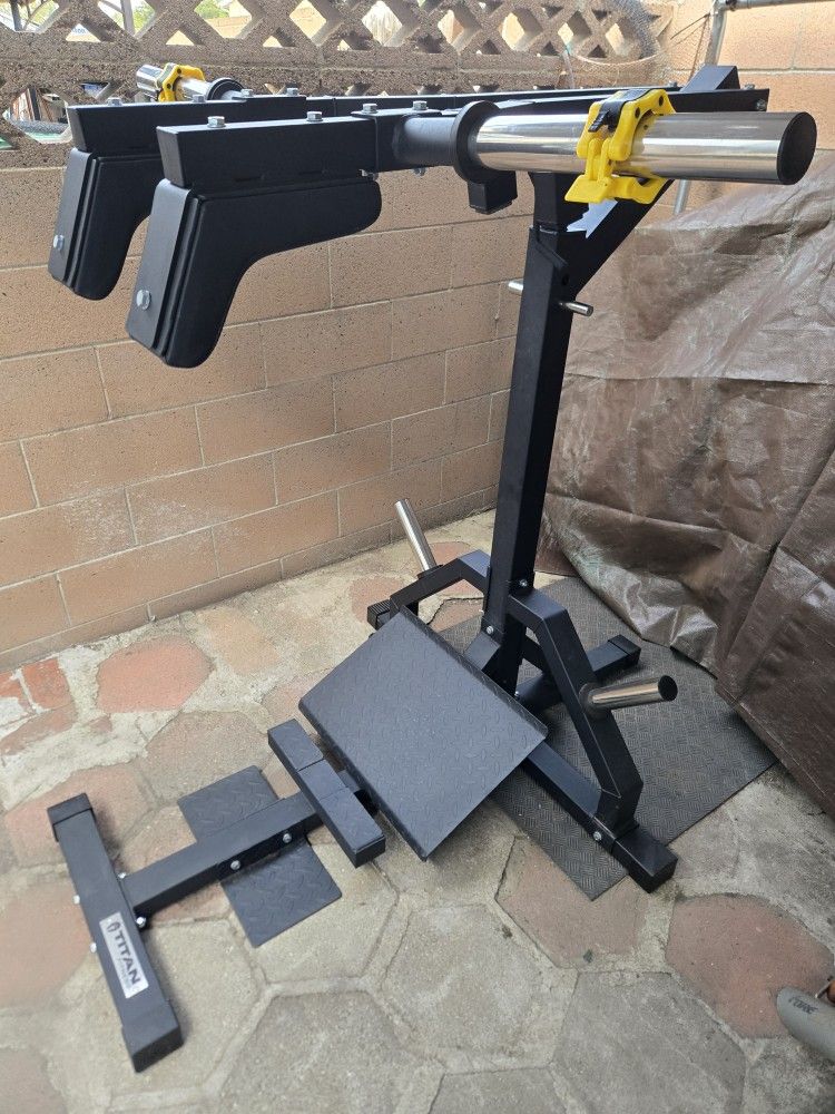 TITAN Squat Rack Calf Leg Exercise Machine Equipment Home Gym