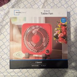 Mainstays 9” Table Fan 3 Speeds 