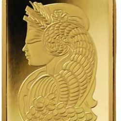 5 Grams lady Fortuna Gold Bar