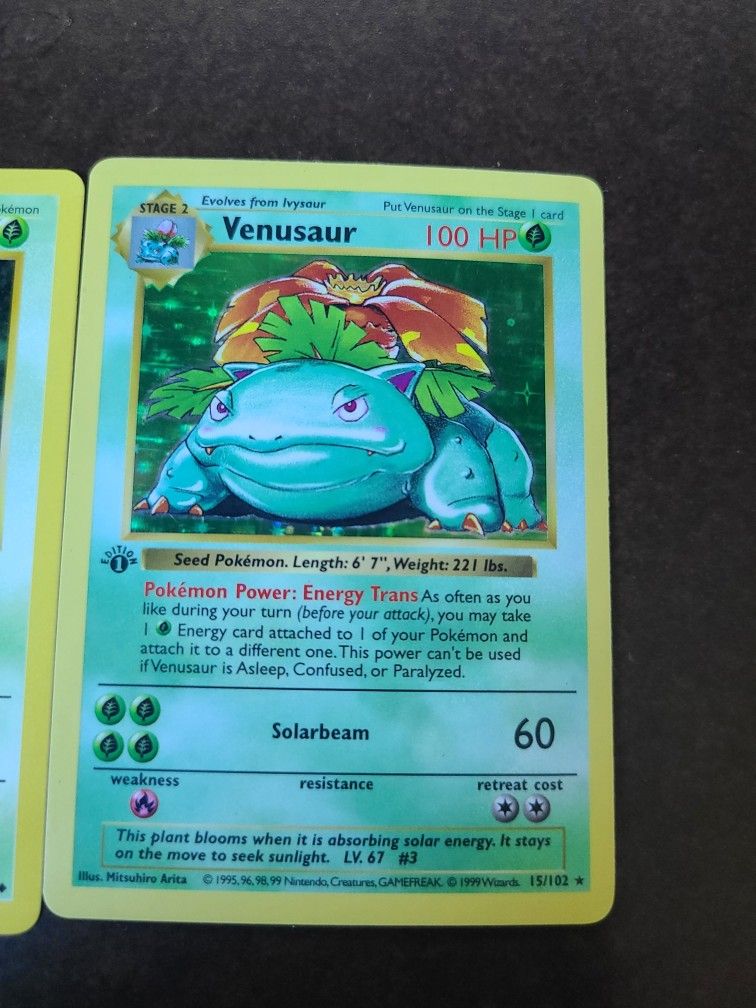 Venusaur #15 (Shadowless 1st Edition)
