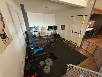 Bench and squat rack