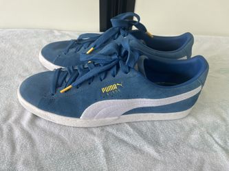 Men’s Size 12 Puma Suede Classic (blue & white)
