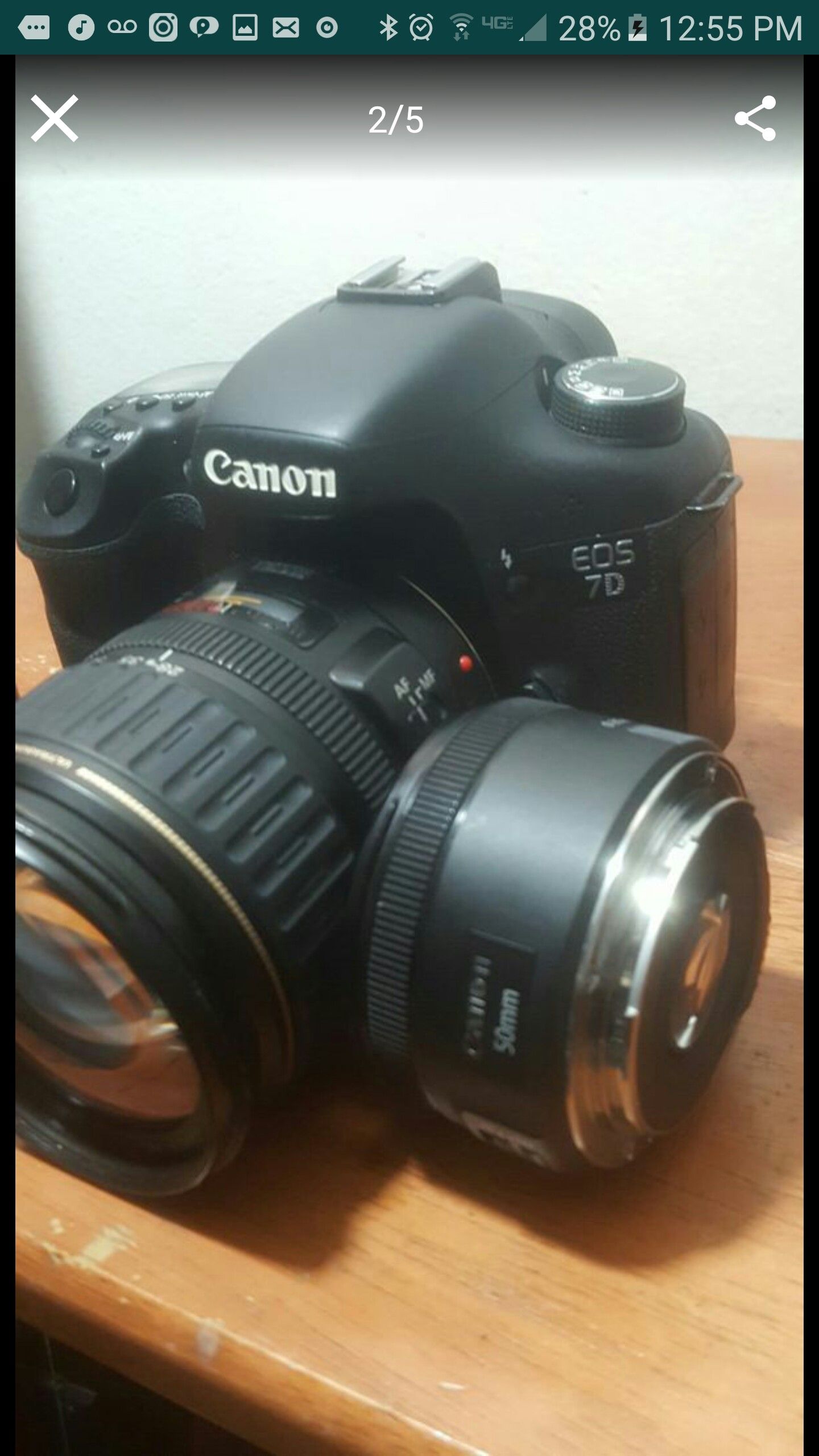 CANON 7D with 50mm LENSE only low price