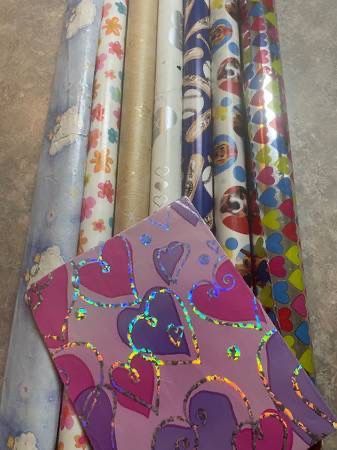 Wrapping paper, Ribbon, Bows, Name Tags and Cards