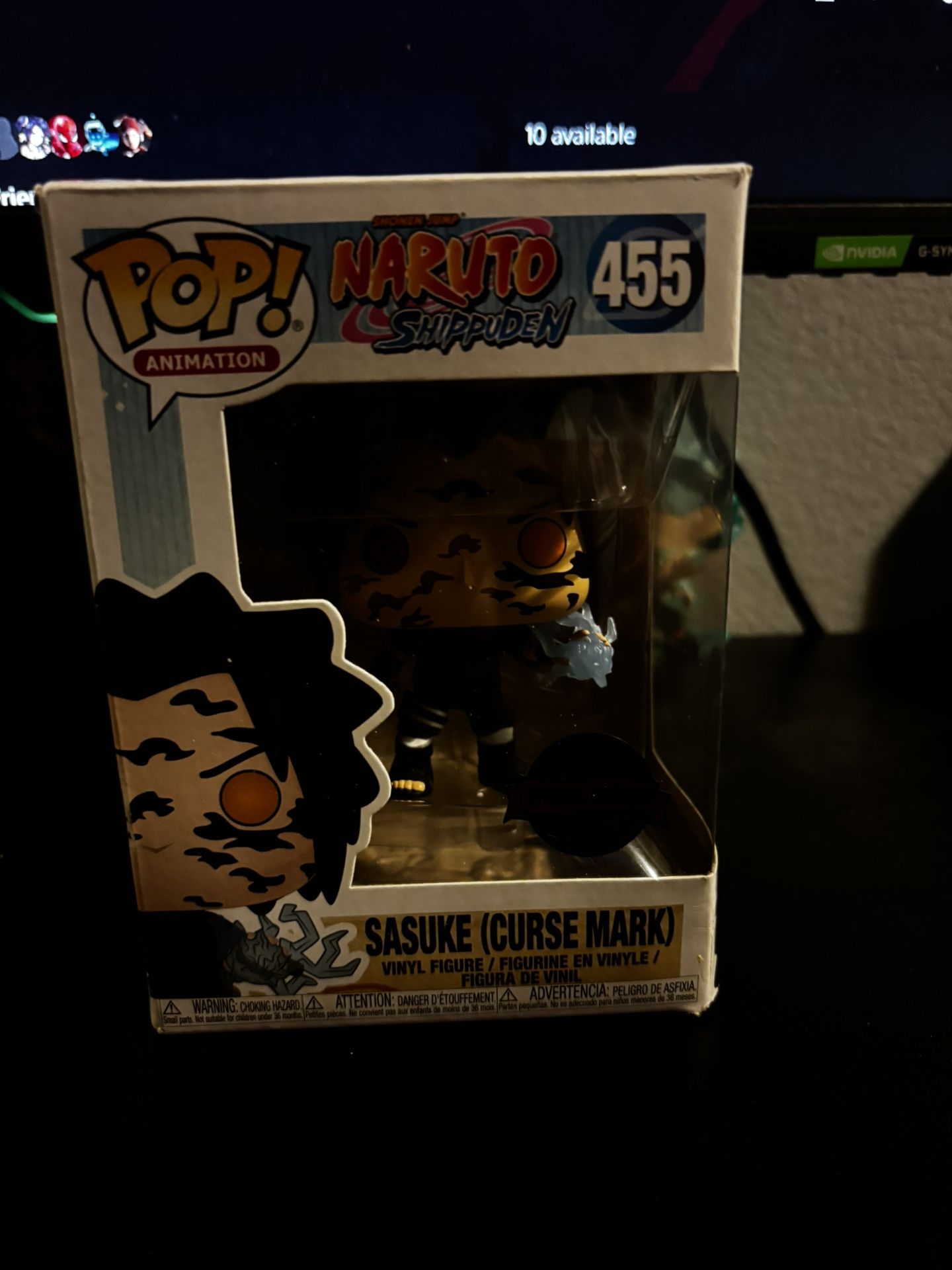 sasuke curse mark funko