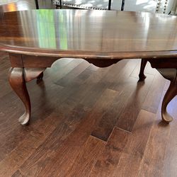 Solid Cherry Oval Cocktail Table