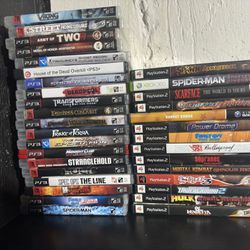Ps1/ps2/ps3/nintendo/sega Game Lot! For Trade Or Sale! 