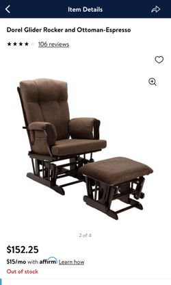Dorel Glider Rocker and Ottoman for Sale in Wesley Chapel FL OfferUp
