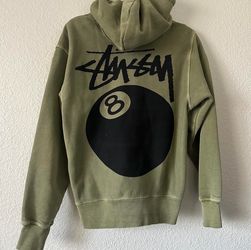 Stussy 8 ball zip-up hoodie