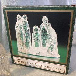 Crystal Clear 6 Pc Nativity Scene Windsor Collection 