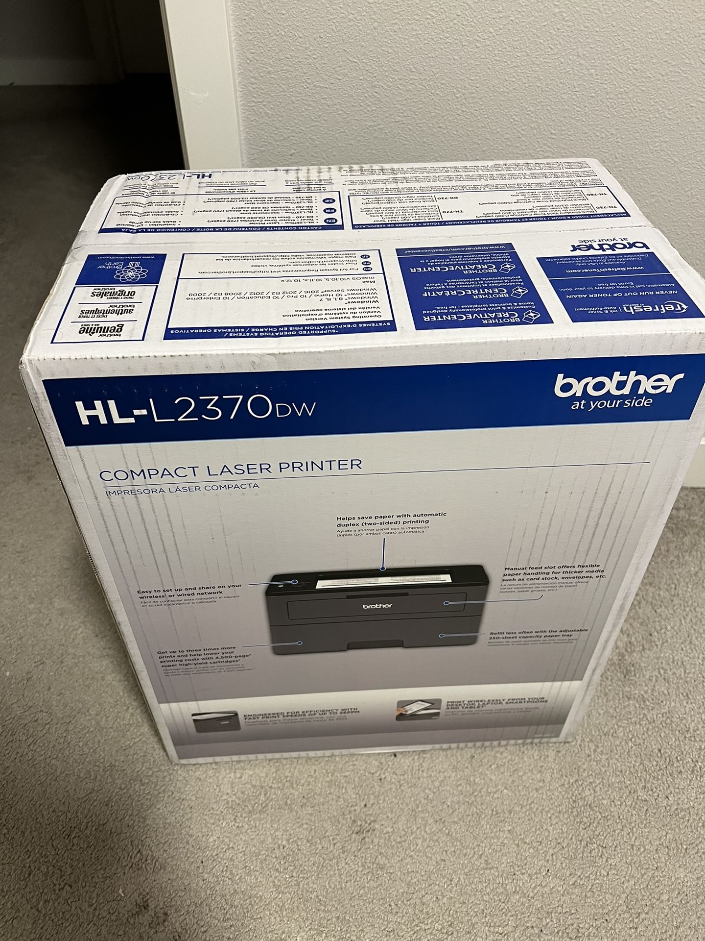 New Brother HL-2370DW Laser Printer