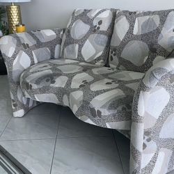 grey love seat