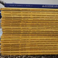 21 National Geographic Magazines