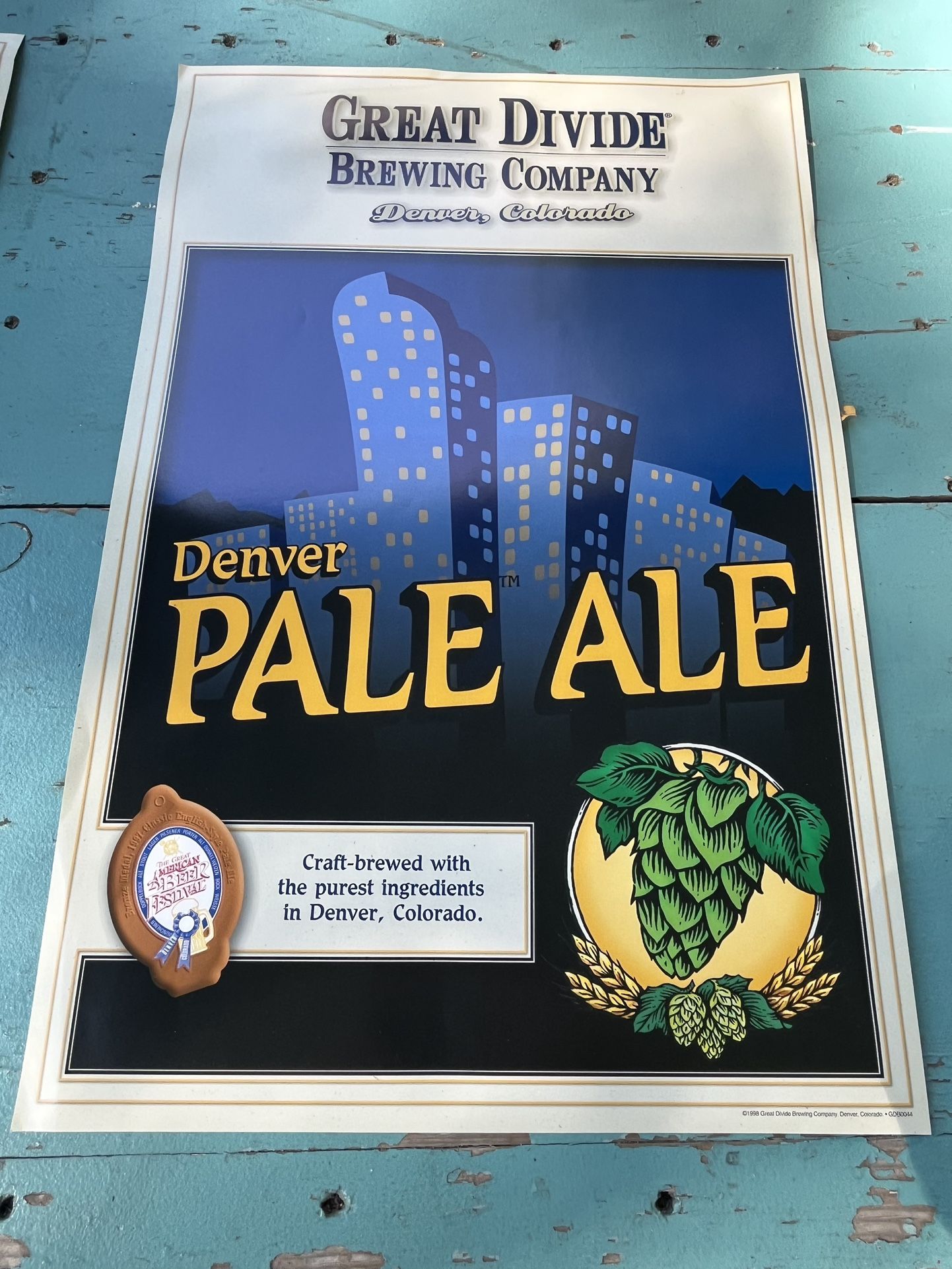 Set of 3 Deadstock Vintage Great Divide Brewery Posters