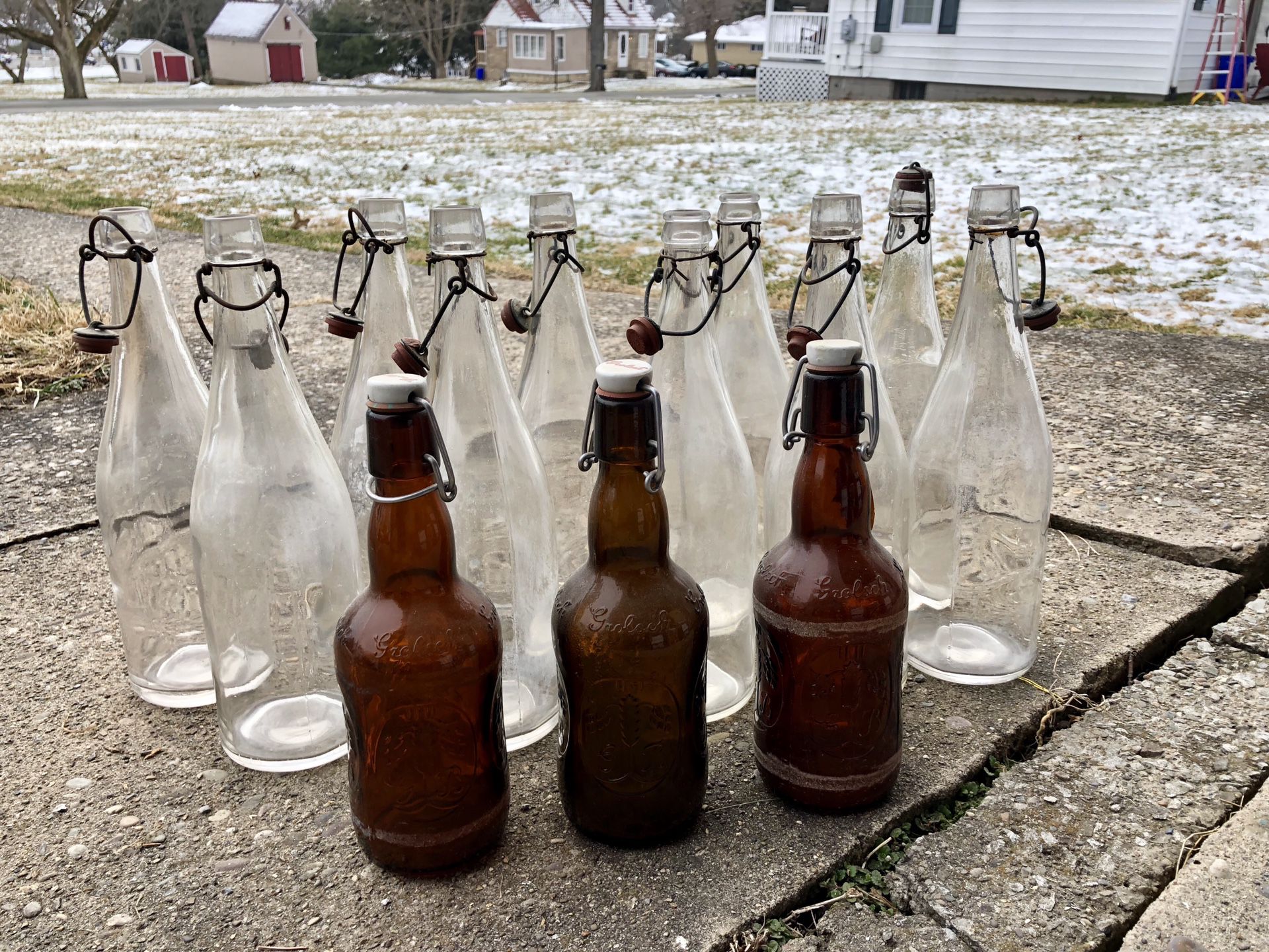 Antique bottles $20