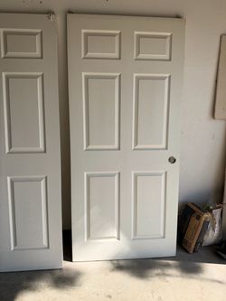 White closet doors