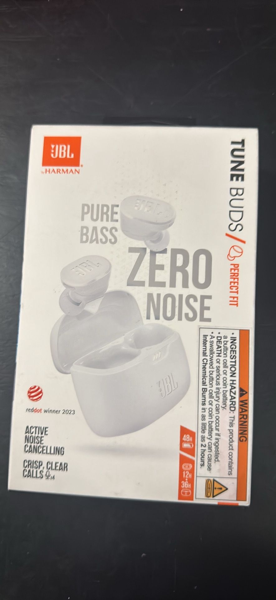 JBL Tune 130NC TWS True Wireless Auriculares intrauditivos con cancelación de ruido, color blanco, pequeño