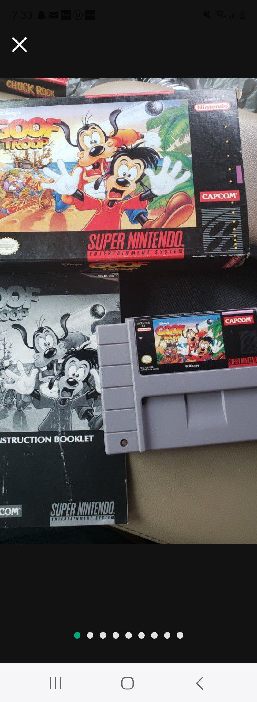 Disney's Goof Troop SNES Super Nintendo, 1993  in Box with manual Tested