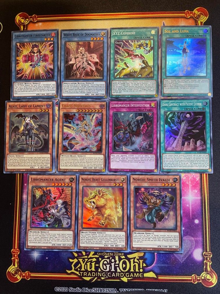 YUGIOH Battle of chaos 12 card Lot 1st edition near mint