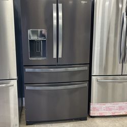 Whirlpool finger proof French door refrigerator with four doors
