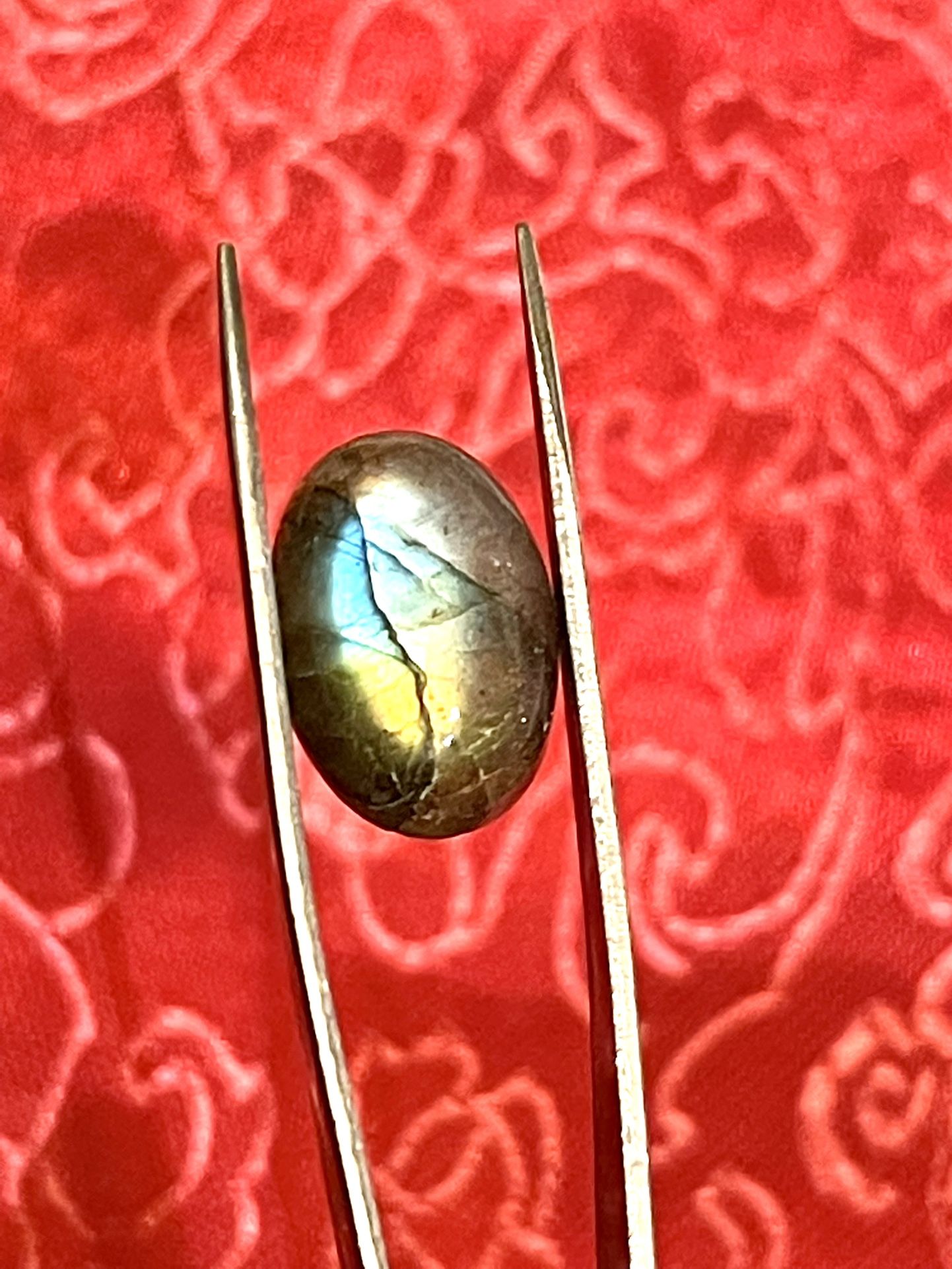 Oval Fiery Labradorite Cabochon