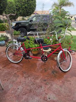 Vintage Pro Spirit Tandem Bicycle - Bicycle Built for Two - 26" Lowrider Banana Seat $300 cash