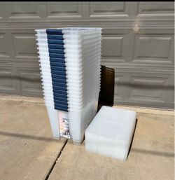 HDX 68 qt. Clear Latching Tote ($12 Each)