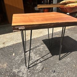 Live Edge Walnut Table made From WA reclaimed Walnut