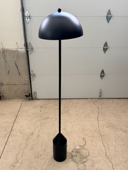 Black floor lamp