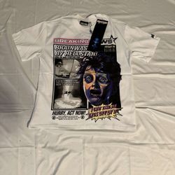 Brand New White Hellstar Breaking News Shirt Size Medium 