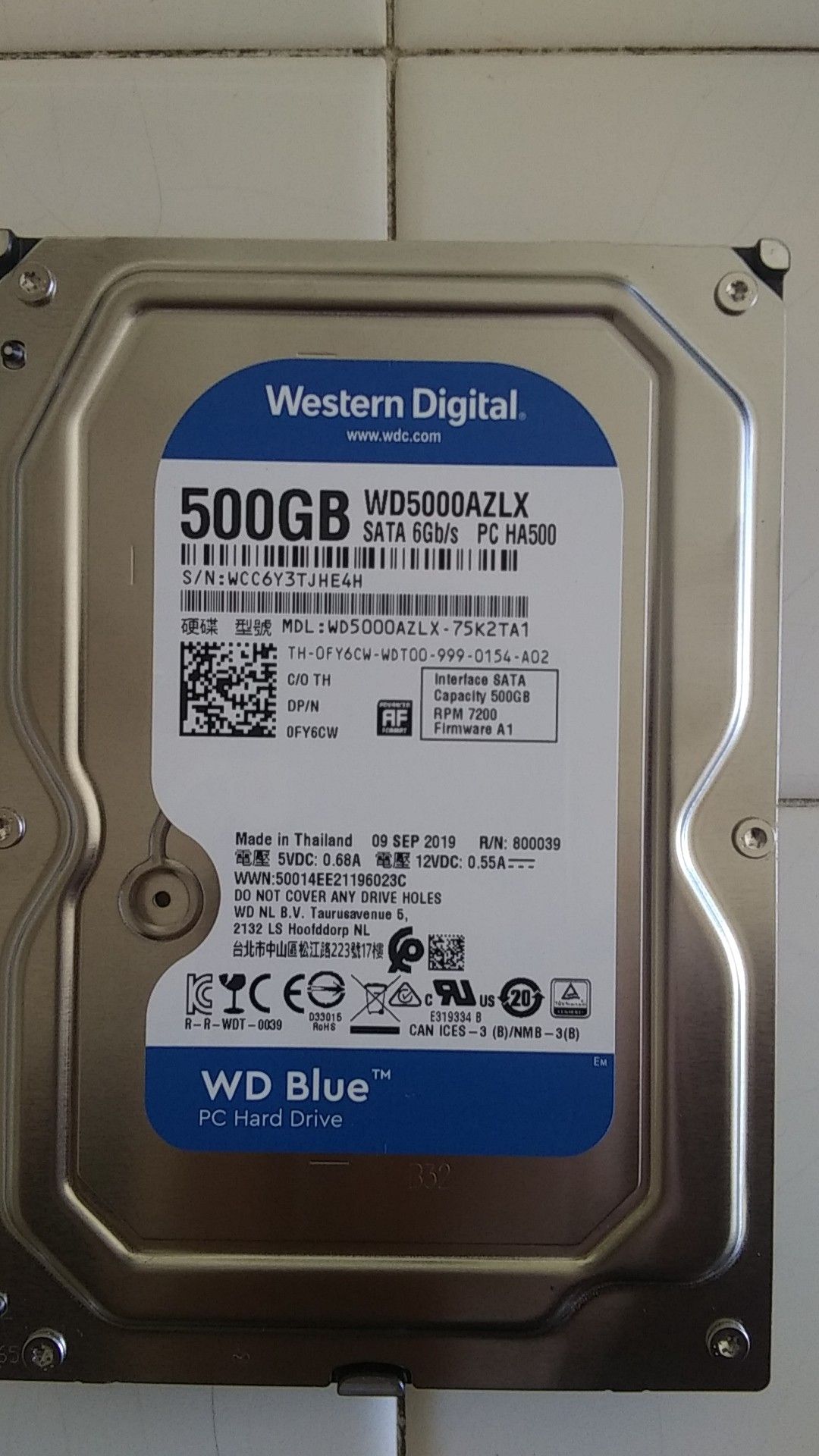Western Digital 500GB HDD *make an offer*