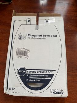 Elongated bowl seat Kohler 18 5/8