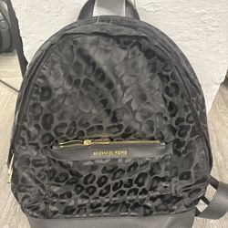 MK Leopard Print Backpack 