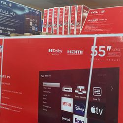 55”TCL 4K SMAR TV ROKU