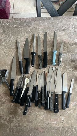 Mixed Kitchen Knife Set Lot