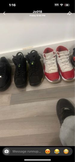 Jordan 11 Cherry Red and Jordan 6 Electric Green